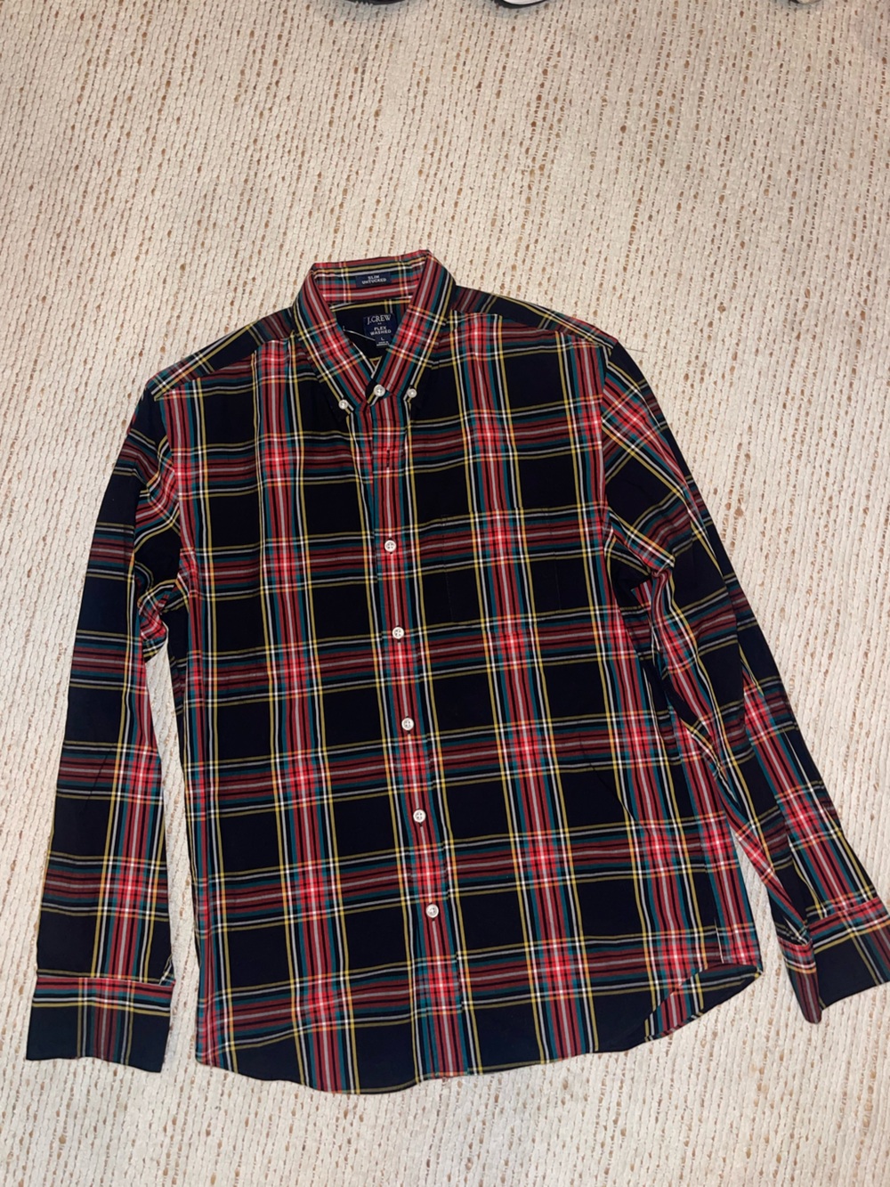 J.Crew Slim Untucked tartan plaid button down